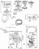 CarburetorRewindACScreen Diagram and Parts List for 190701-2110-01  Briggs and Stratton Engine